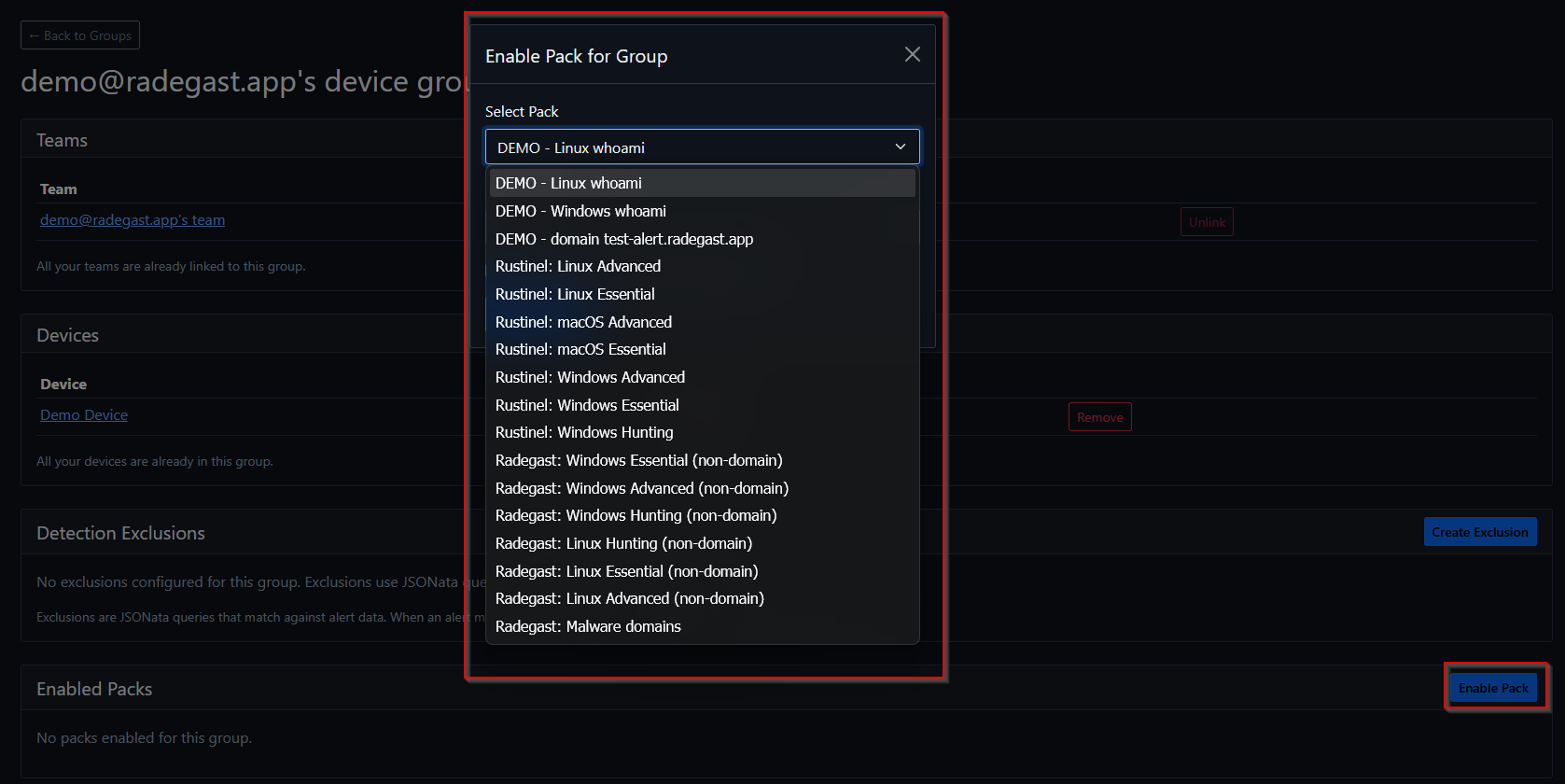 Enable Pack